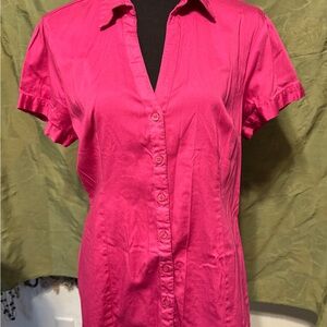 The Limited Fuchsia Button-Down Shirt Sz XL